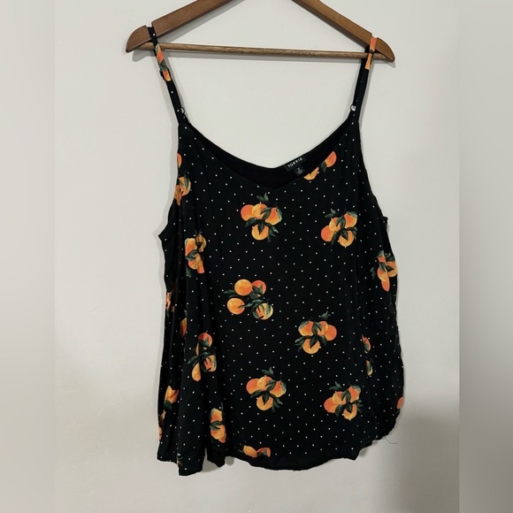 Torrid - Orange 🍊 Print Double Layer Swing Cami - Picture 3 of 10